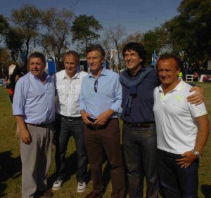 Macri y equipo Mercoláctea