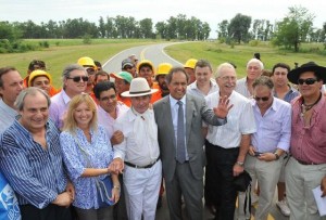 Scioli en PLomer