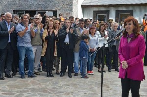 CFK en El calafate acto 14 feb