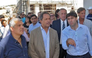 scioli con bossio y dominguez