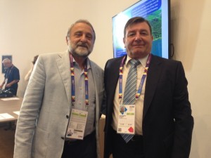 Giarcarlo Canzanelli (Presidente ILS LEDA) y Raúl Dentesano (ADEC)