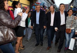 Macri, Sanz y Morales