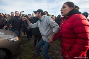 manifestantes contra macri en mar del plata